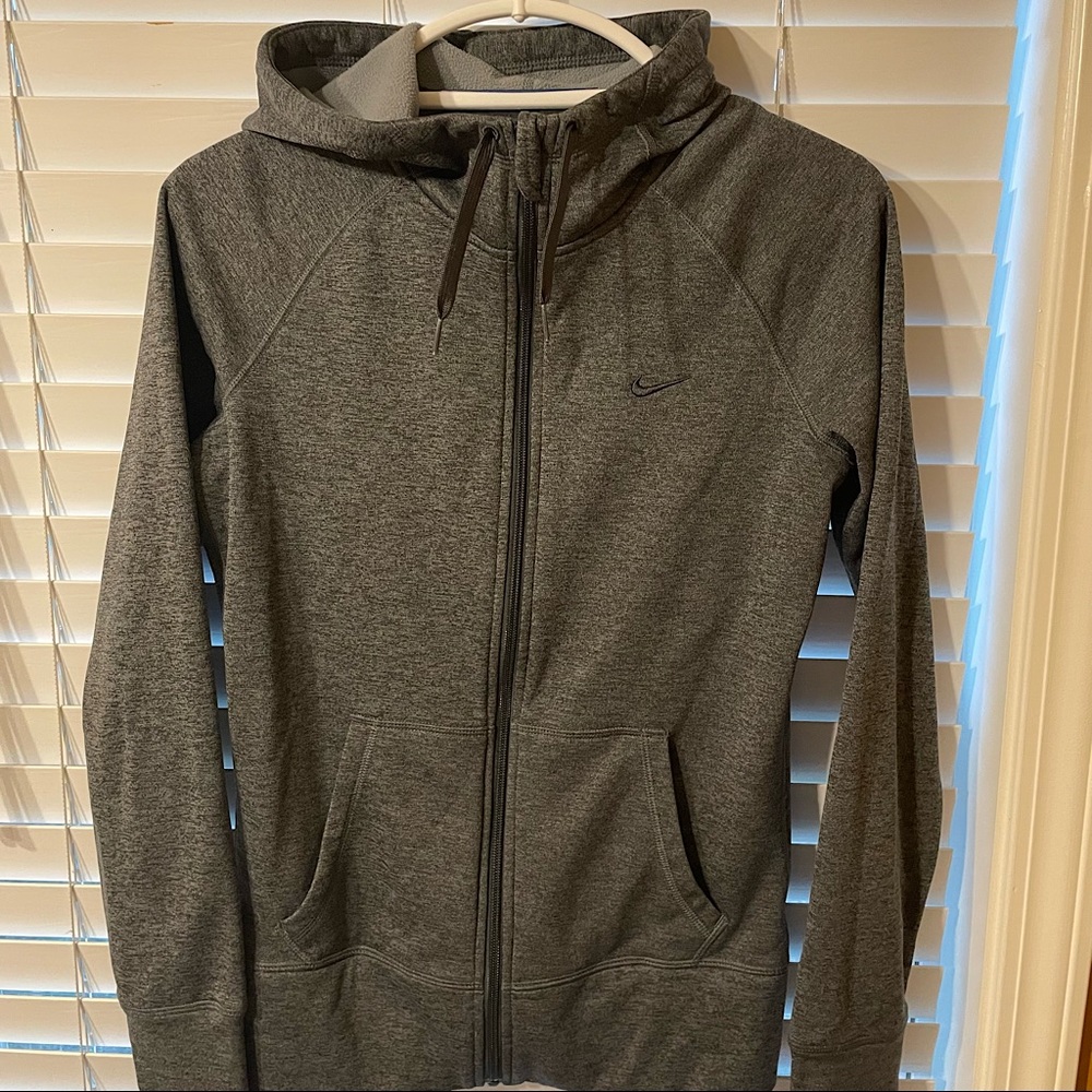 Nike Therma-Fit Hoodie :: Full Zip :: Grey :: Extra Small